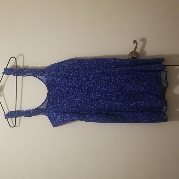NWT Banana Republic Blue Sun Dress Sz Large. - Picture 7 of 9